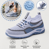 ⏰Último dia! 30% de desconto! 🎉Sapatilha de malha com design ergonómico e absorção de impacto, ✅️desenhado especificamente para mulheres europeias.