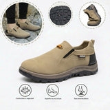 Sapatos ortopédicos confortáveis em camurça — com apoio do arco do pé, para aliviar a dor, antiderrapantes e com amortecimento.