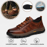 Sapatos ergonómicos com palmilha ortopédica — Couro de vaca italiano de alta qualidade, apoio do arco plantar e alívio da dor nos pés