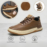 Sapatos ortopédicos confortáveis — com apoio do arco do pé, para aliviar a dor; macios e com amortecimento.