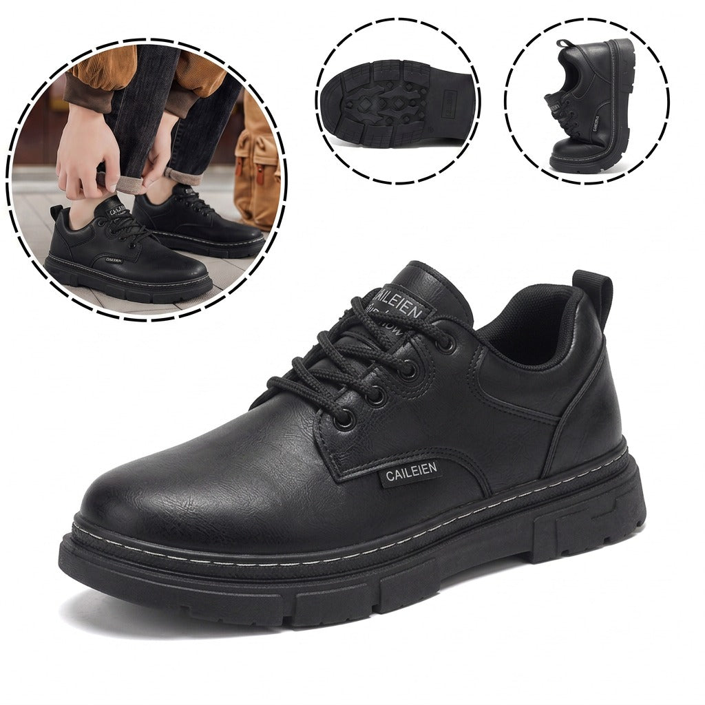 Sapatos ergonómicos ortopédicos de couro — Couro italiano de alta qualidade, apoio do arco, estabilidade do calcanhar e alívio da dor nos pés