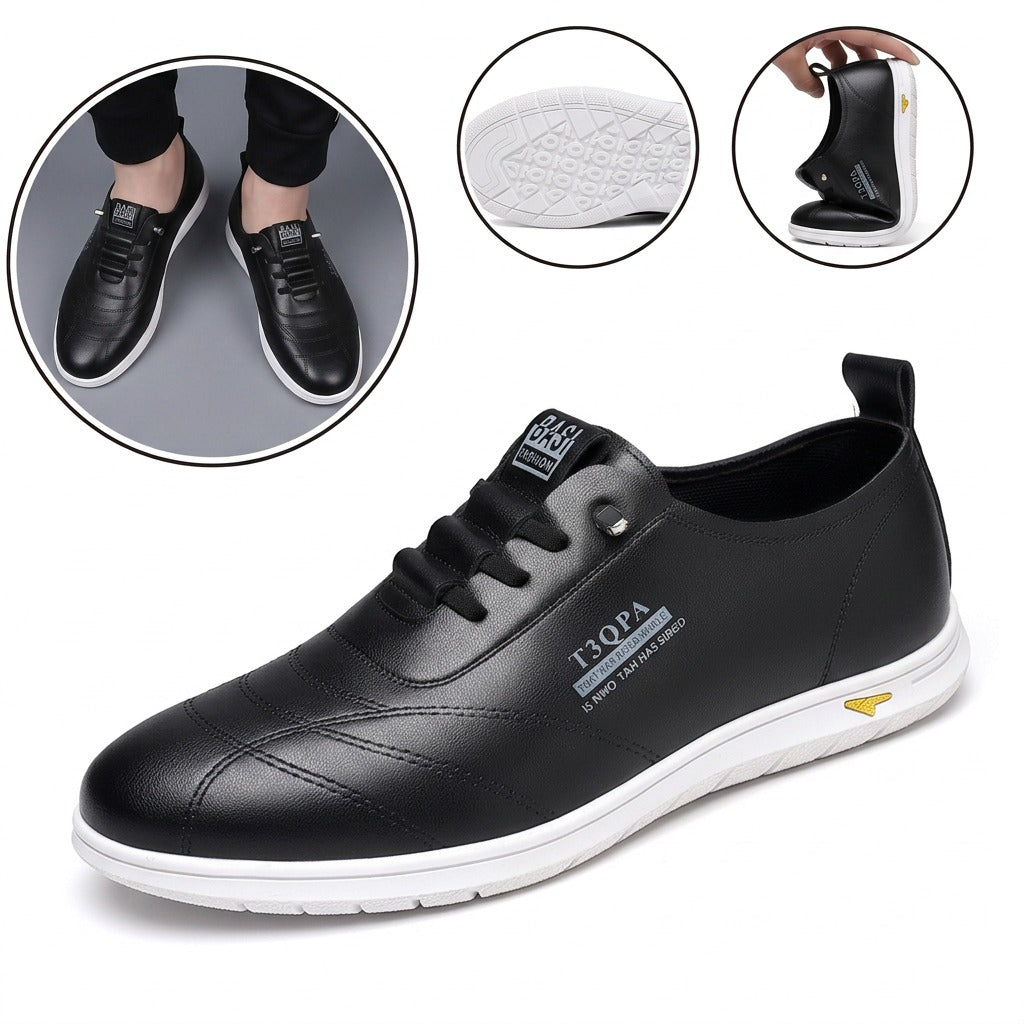 Sapatos ergonómicos ortopédicos de couro — Couro de vaca italiano de alta qualidade, apoio do arco, estabilidade do calcanhar e alívio da dor nos pés