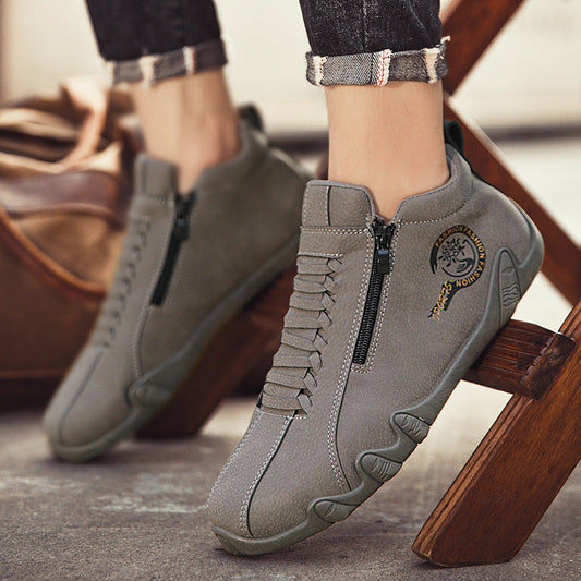 Sapatos ortopédicos confortáveis — apoio ergonómico do arco do pé, alívio da dor, biqueira larga que não aperta o pé.