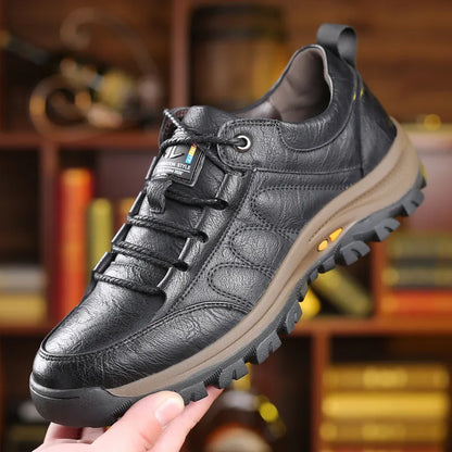 Sapatos ergonómicos com palmilha ortopédica — Couro de vaca italiano de alta qualidade com apoio para o arco do pé, para ajudar a aliviar a dor nos pés