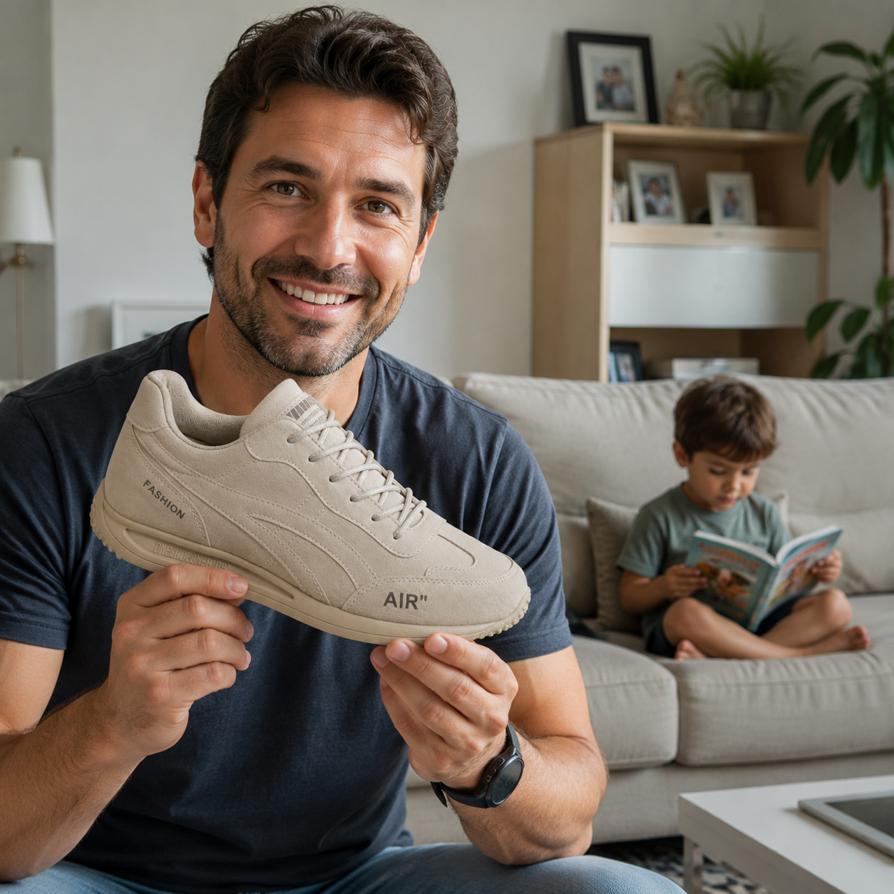 🔷 30% de desconto hoje ⬛⏰ Acabamento premium em camurça fosca; marca australiana de luxo; macios e confortáveis; calce e descalce em segundos 🦶 Calçados ergonômicos corretivos para caminhar – Unissex