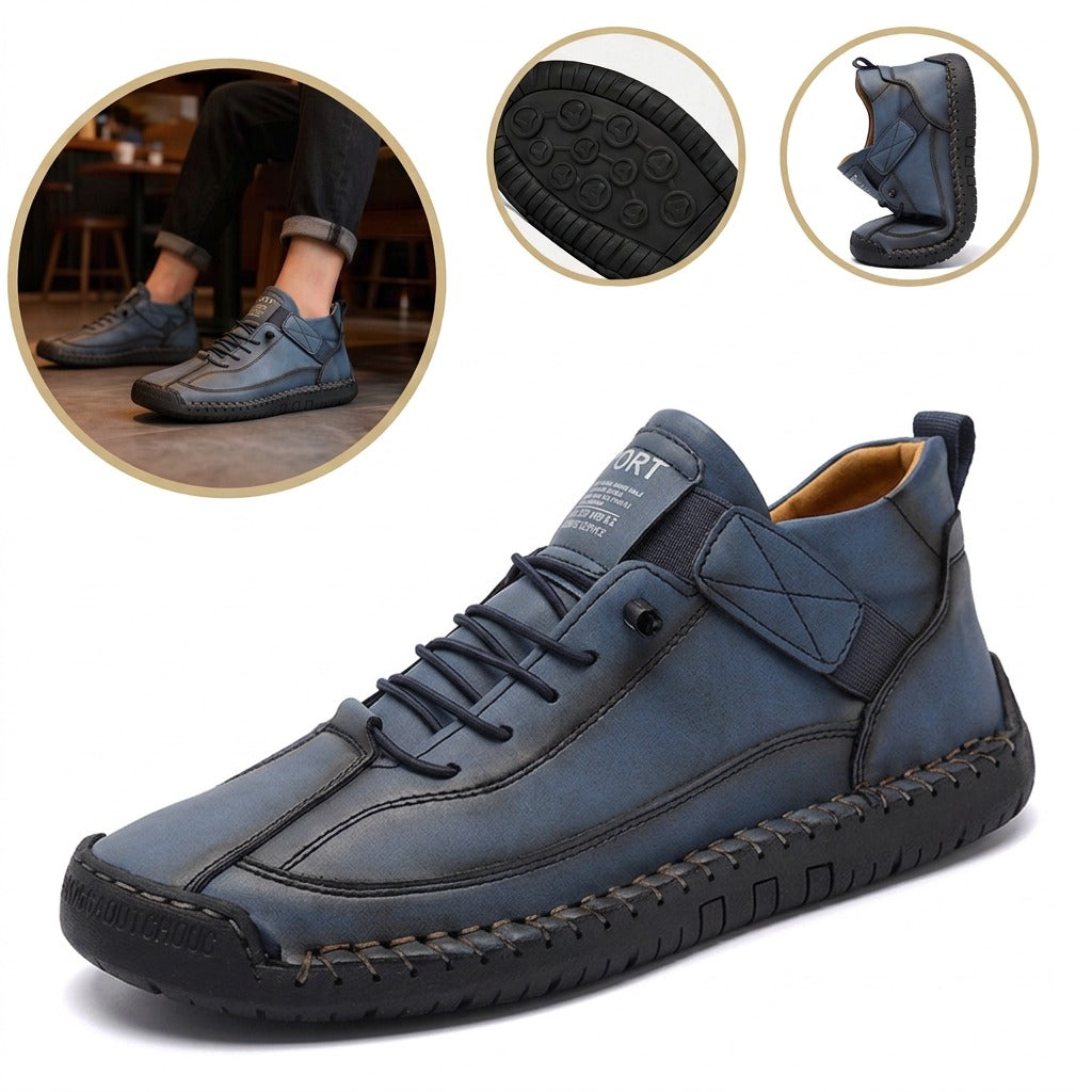 Sapatos ortopédicos confortáveis — macios e confortáveis, com excelente apoio — aliviam as dores nos pés.