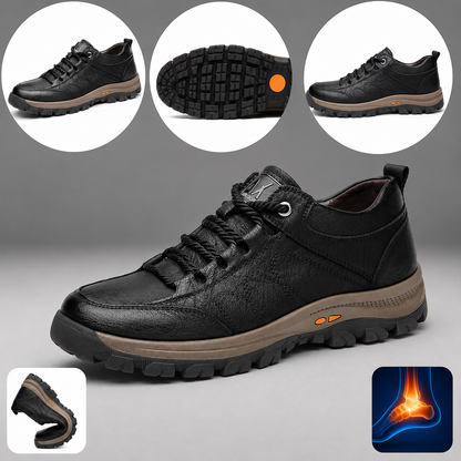 🎁 Oferta Especial: 70% de Desconto 🎉 Sapatos Casuais Masculinos para Todos os Terrenos em Couro — Textura Macia de Couro Bovino 👟 Leve Repelência à Água e Manchas ✅ Biqueira Ergonômica Anticolisão