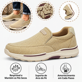 🔷30% de desconto hoje - Não perca! ⬛⏰ Sapatos ortopédicos leves, de uma marca australiana de luxo, com tecnologia respirável e repelente à água/resistente a nódoas 🦶 Alivia as dores nos pés - Tecido sarjado de alta densidade