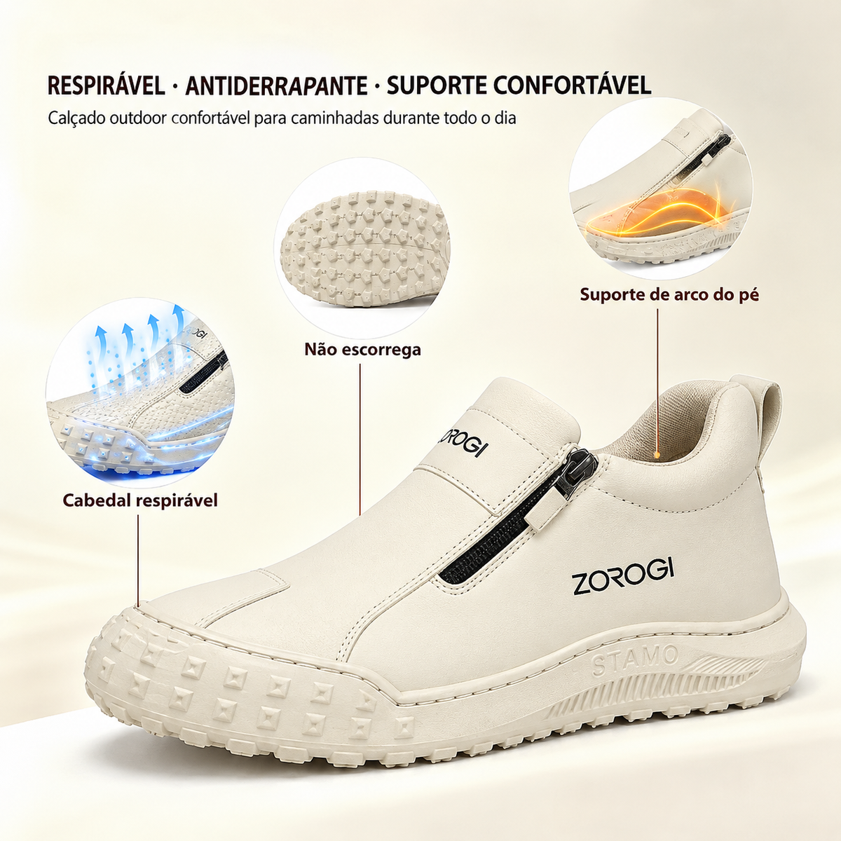 🎁 Oferta Especial: 70% de Desconto 🎁 Sapatos Ortopédicos Masculinos — Sensação de couro bovino macio 👟 Repelente à água e resistente a manchas ✅ Amortecimento duplo e suporte para o arco do pé