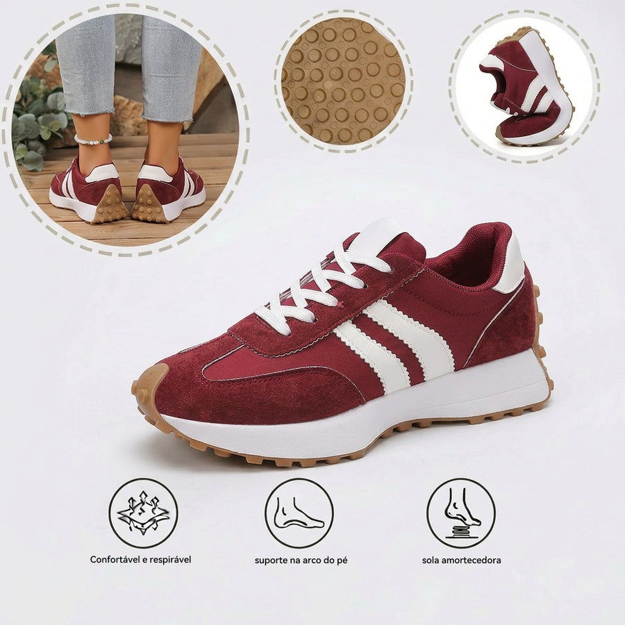 Sapatos ortopédicos desportivos casuais — com apoio do arco plantar e absorção de impactos para exercício diário