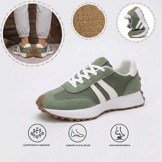 Sapatos ortopédicos desportivos casuais — com apoio do arco plantar e absorção de impactos para exercício diário