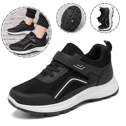Sapatos ortopédicos antiderrapantes e confortáveis — macios e confortáveis, com excelente apoio — aliviam as dores nos pés.