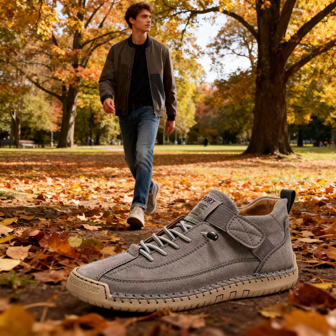 Sapatos ortopédicos confortáveis — macios e confortáveis, com excelente apoio — aliviam as dores nos pés.