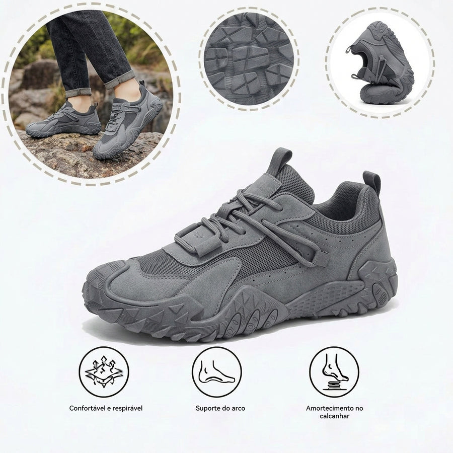 Sapatos ortopédicos para caminhadas ao ar livre — com apoio do arco plantar para caminhar com conforto