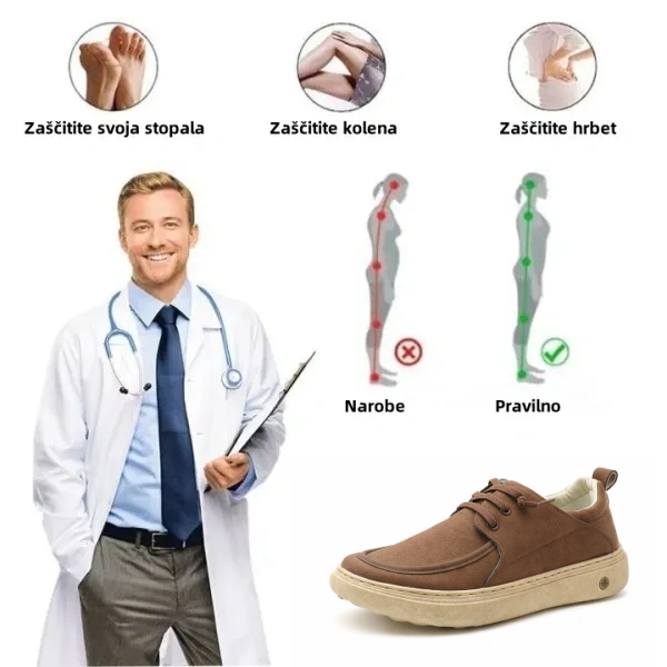 ⏰30% de desconto hoje🔥 Sapatos ortopédicos masculinos: Suporte para o arco do pé, design com calcanhar plano👟 Fáceis e confortáveis a cada passo, diga adeus à dor✅