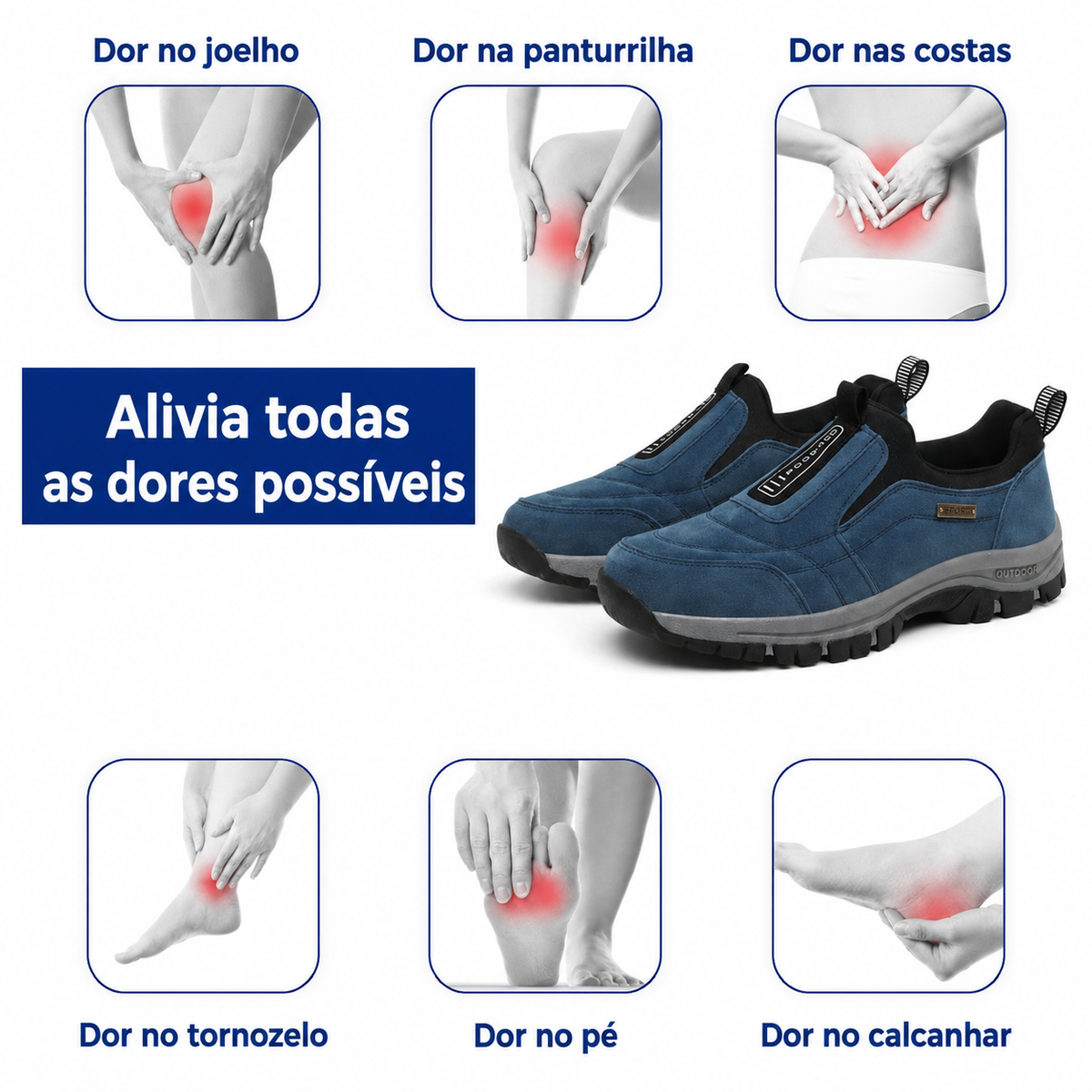 ✅30% de desconto hoje: Não perca! 🎉Sapatos ortopédicos de camurça macios e confortáveis - sapatos de caminhada ultraleves🎁Concebidos para aliviar as dores nas pernas