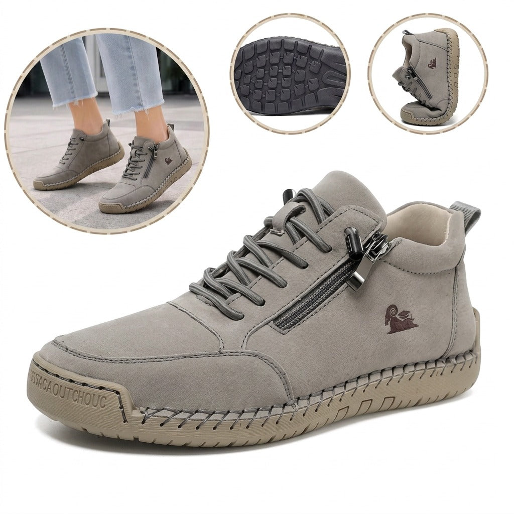 Sapatos ergonómicos com palmilha ortopédica — Couro de vaca italiano de alta qualidade com apoio para o arco do pé, para ajudar a aliviar a dor nos pés