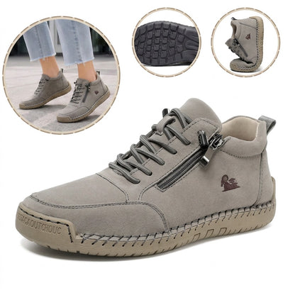 Sapatos ergonómicos com palmilha ortopédica — Couro de vaca italiano de alta qualidade com apoio para o arco do pé, para ajudar a aliviar a dor nos pés