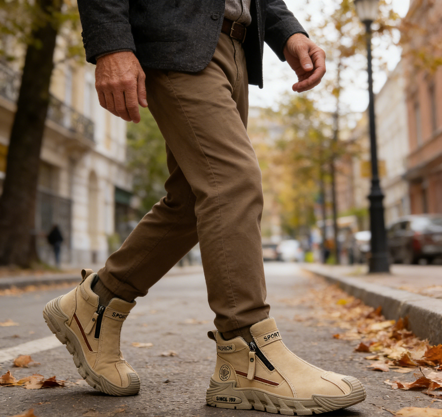 Sapatos ortopédicos confortáveis — macios e confortáveis, com excelente apoio — aliviam as dores nos pés.