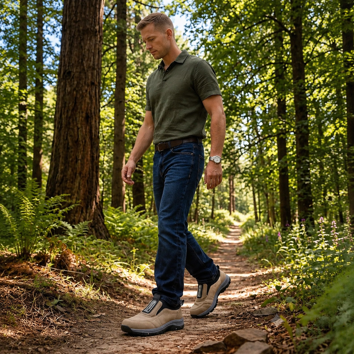 🔷30% de desconto hoje: Não perca! ⬛Novos sapatos ortopédicos de camurça macia e confortável - sapatos de caminhada ultraleves✅Concebidos para aliviar as dores nas pernas.