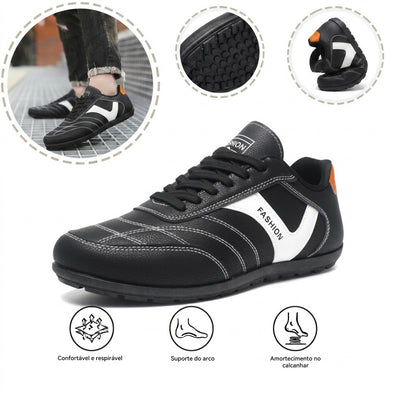 Sapatilhas ortopédicas desportivas casuais — com apoio do arco plantar, combinam estilo e conforto