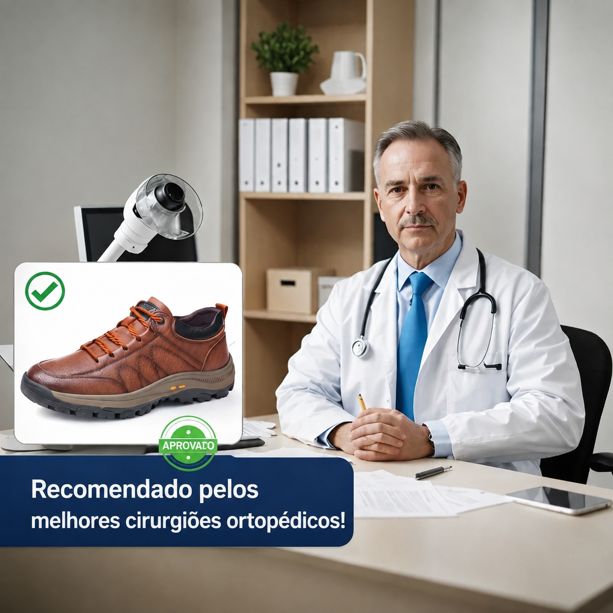 ⏰Último dia! 30% de desconto! ✅ Sapatos confortáveis em pele genuína com suporte para o arco do pé para alívio da dor - Design ergonómico 🔴 Feitos à mão - Impermeáveis e antiderrapantes