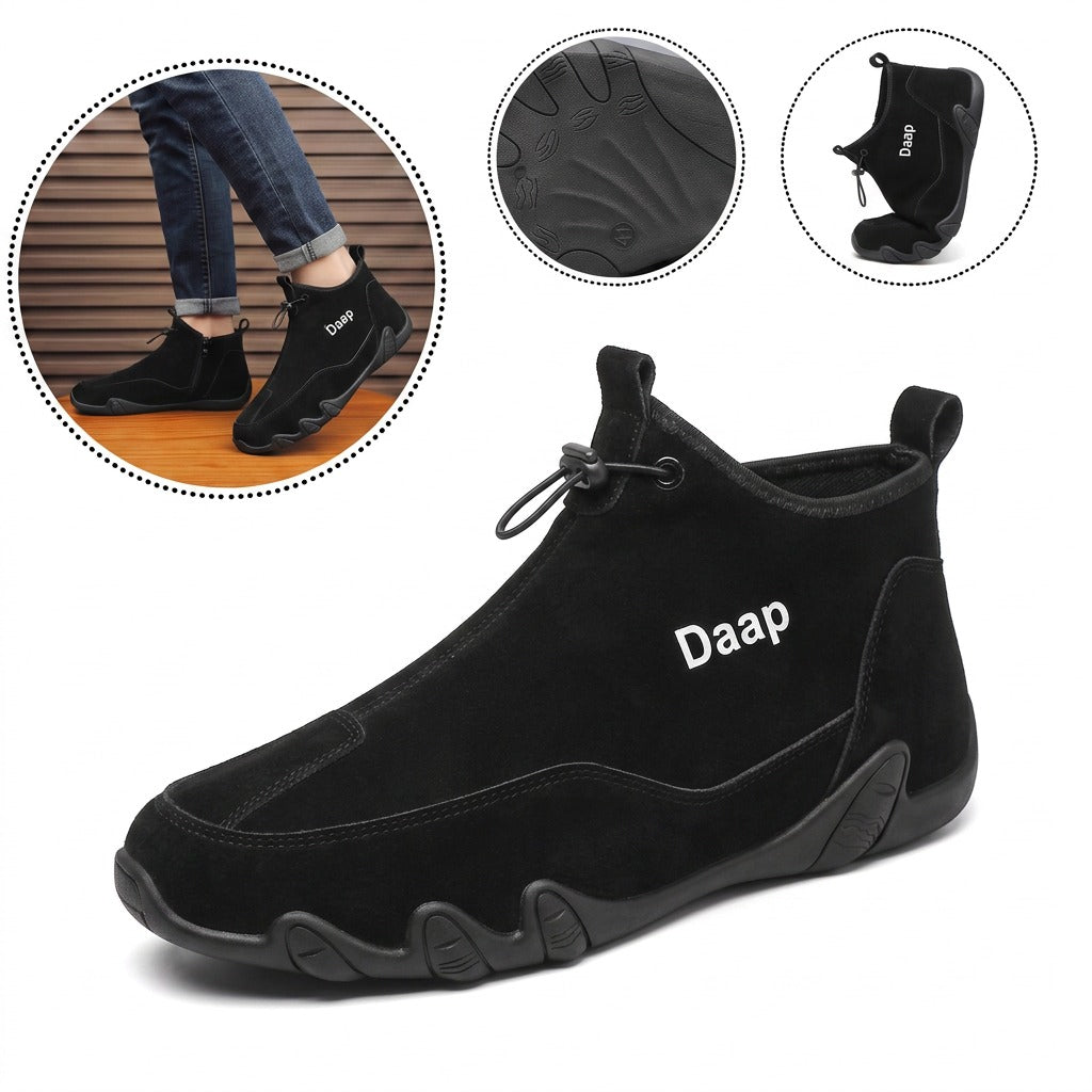 Sapatos ortopédicos antiderrapantes e confortáveis — macios e confortáveis, com excelente apoio — aliviam as dores nos pés.