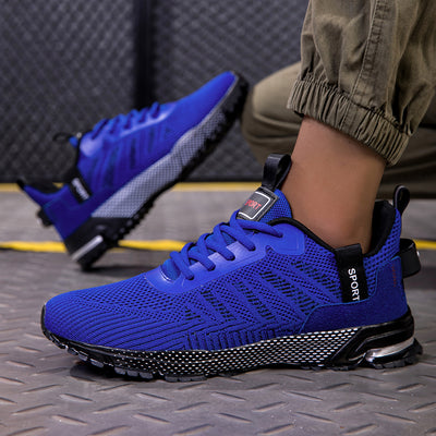 Sapatilhas desportivas ortopédicas em malha — com apoio do arco plantar e amortecimento protetor para os joelhos