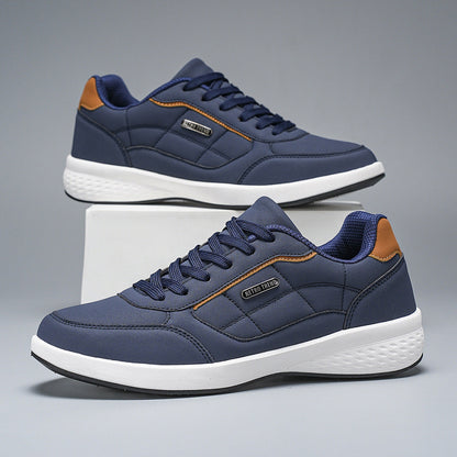 Sapatos ortopédicos confortáveis — com apoio do arco do pé, para aliviar a dor; leves, com amortecimento e revestimento em pele impermeável.