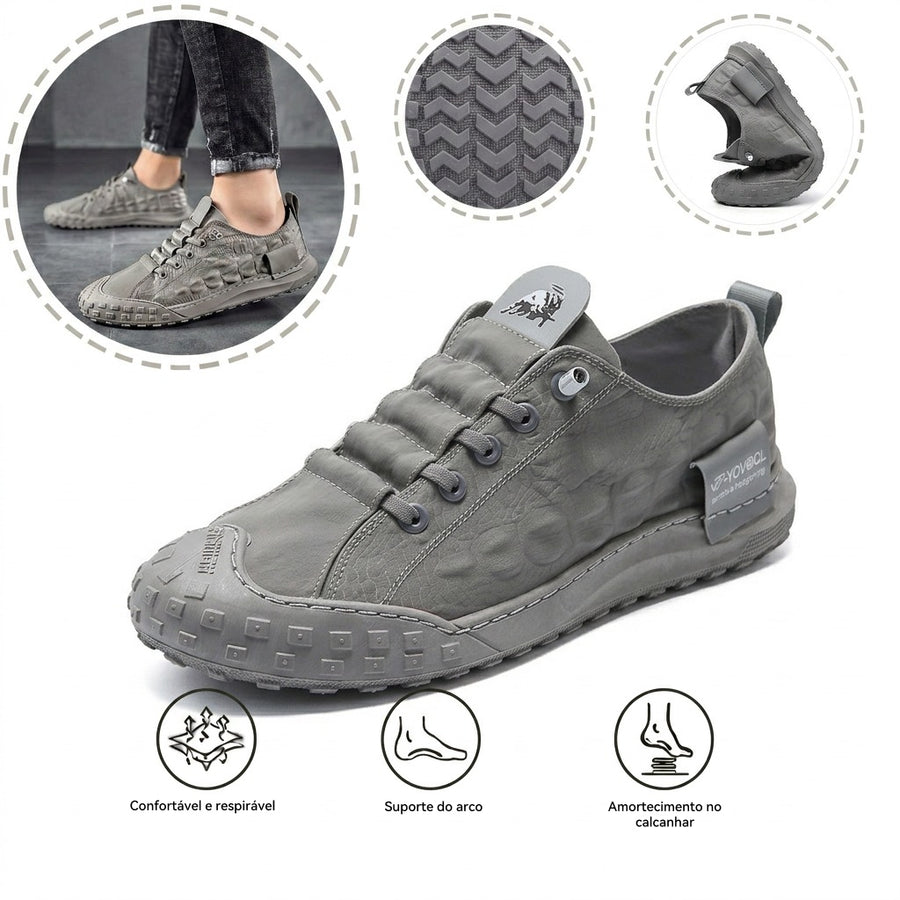 Sapatos ortopédicos ergonómicos — com apoio ao arco do pé, amortecimento do impacto ao caminhar e alívio da dor nos pés