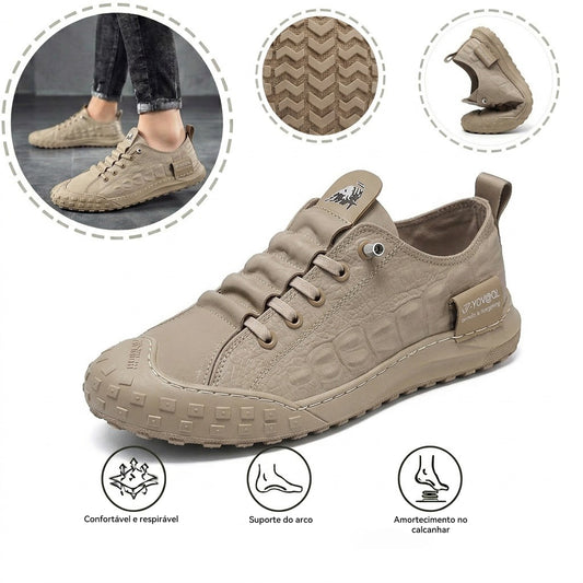 Sapatos ortopédicos ergonómicos — com apoio ao arco do pé, amortecimento do impacto ao caminhar e alívio da dor nos pés