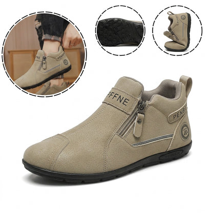 Sapatos ortopédicos antiderrapantes e confortáveis — macios e confortáveis, com excelente apoio — aliviam as dores nos pés.