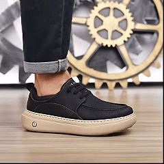 ⏰30% de desconto hoje🔥 Sapatos ortopédicos masculinos: Suporte para o arco do pé, design com calcanhar plano👟 Fáceis e confortáveis a cada passo, diga adeus à dor✅