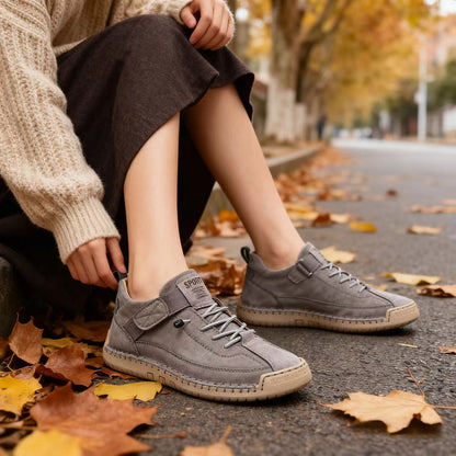 Sapatos ortopédicos confortáveis — macios e confortáveis, com excelente apoio — aliviam as dores nos pés.
