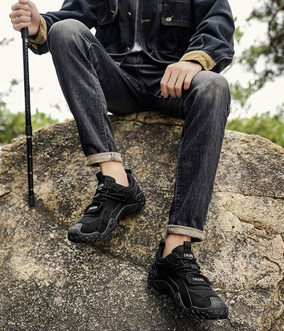Sapatos ortopédicos para caminhadas ao ar livre — com apoio do arco plantar para caminhar com conforto