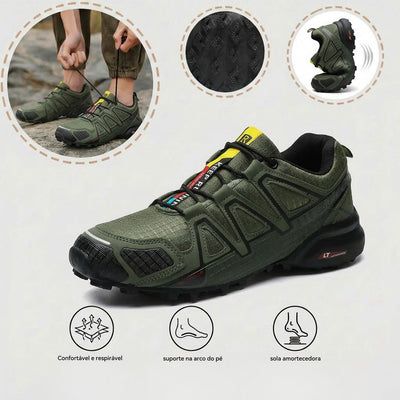 Sapatos ortopédicos desportivos e confortáveis — com apoio para o arco do pé, antiderrapantes, respiráveis e resistentes ao desgaste.