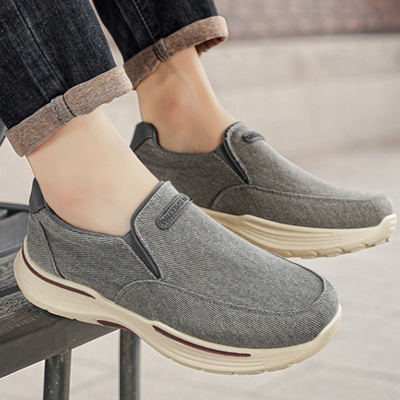 🔷30% de desconto hoje - Não perca! ⬛⏰ Sapatos ortopédicos leves, de uma marca australiana de luxo, com tecnologia respirável e repelente à água/resistente a nódoas 🦶 Alivia as dores nos pés - Tecido sarjado de alta densidade