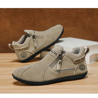 Sapatos ortopédicos antiderrapantes e confortáveis — macios e confortáveis, com excelente apoio — aliviam as dores nos pés.