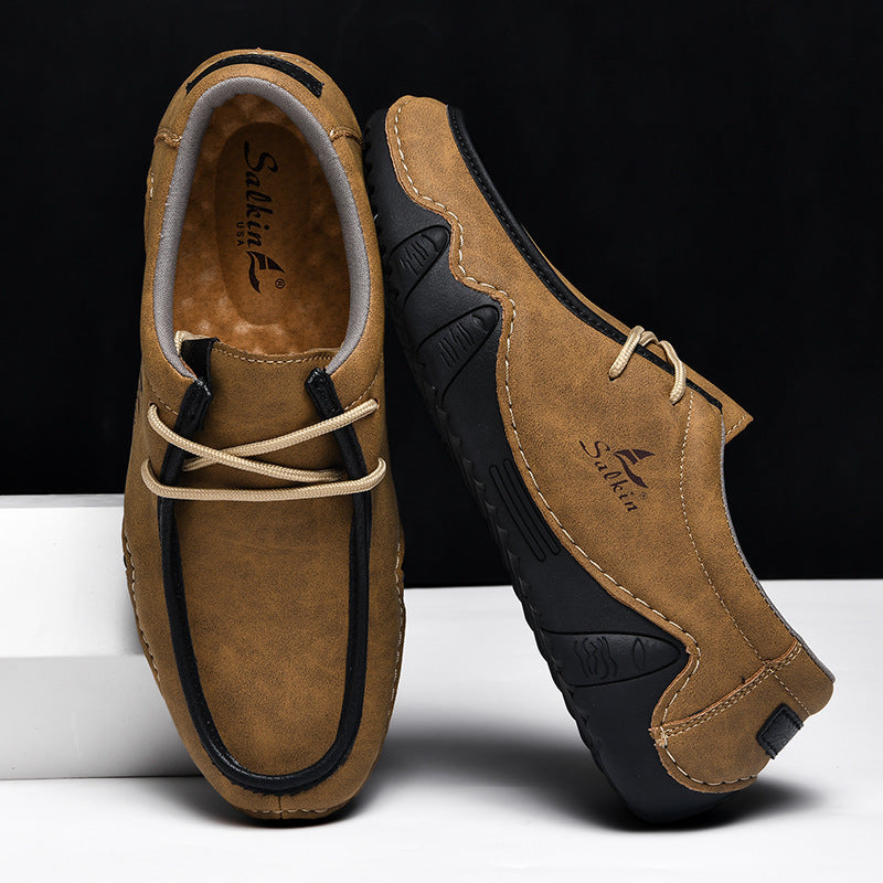 Sapatos ortopédicos confortáveis — apoio ergonómico do arco do pé, que alivia a dor, com biqueira larga que não aperta o pé.