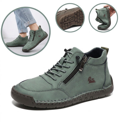 Sapatos ergonómicos com palmilha ortopédica — Couro de vaca italiano de alta qualidade com apoio para o arco do pé, para ajudar a aliviar a dor nos pés