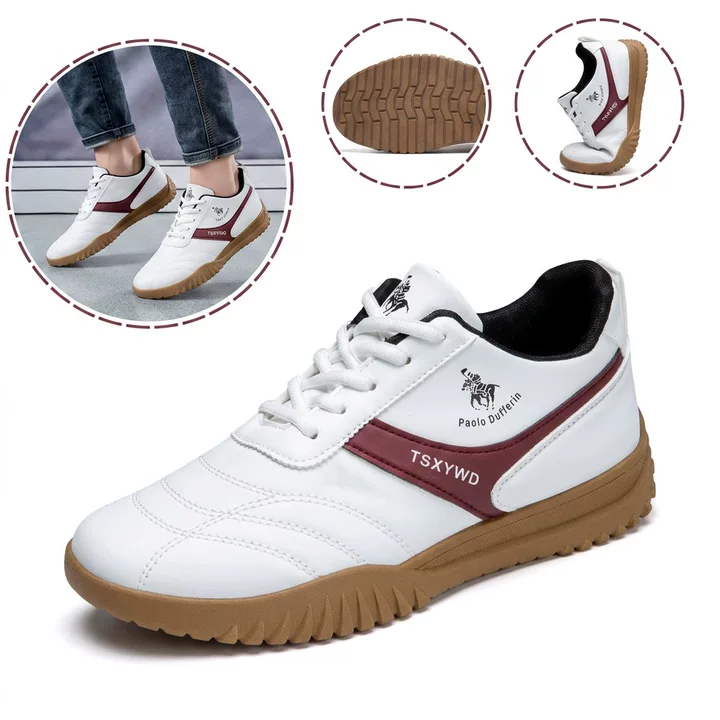 Sapatos ortopédicos de marca — macios e confortáveis, com excelente apoio — aliviam as dores nos pés.