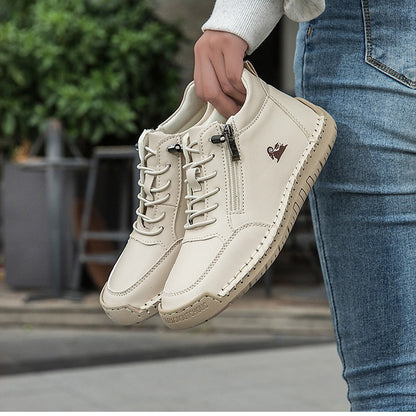 Sapatos ergonómicos com palmilha ortopédica — Couro de vaca italiano de alta qualidade com apoio para o arco do pé, para ajudar a aliviar a dor nos pés