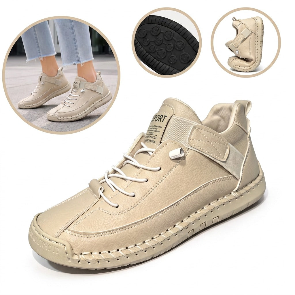 Sapatos ortopédicos confortáveis — macios e confortáveis, com excelente apoio — aliviam as dores nos pés.