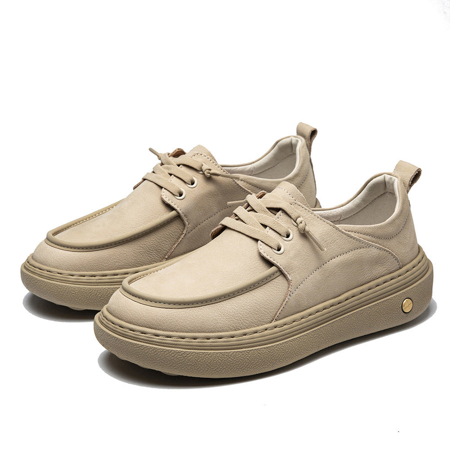 Sapatos ortopédicos casuais e elegantes — com apoio para o arco do pé, para aliviar a dor, e com revestimento em pele de fácil manutenção