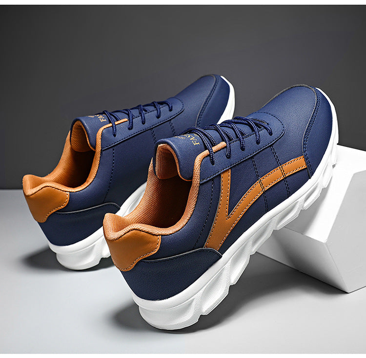Sapatos ortopédicos confortáveis — com apoio do arco do pé, para aliviar a dor; leves, com amortecimento e revestimento em pele impermeável.