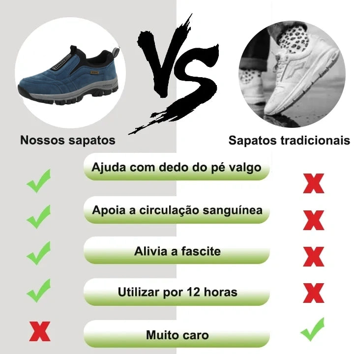 🔷30% de desconto hoje: Não perca! ⬛Novos sapatos ortopédicos de camurça macia e confortável - sapatos de caminhada ultraleves✅Concebidos para aliviar as dores nas pernas.