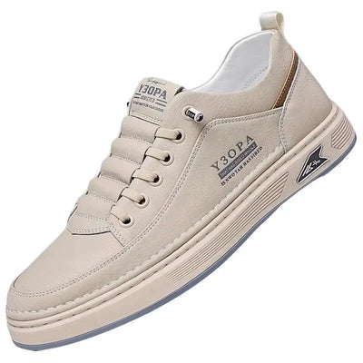 Sapatos ortopédicos confortáveis — costurados à mão, com amortecimento suave e revestimento em pele impermeável.
