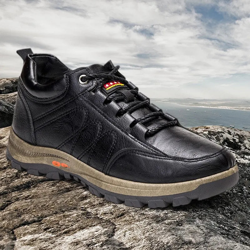 Sapatos ortopédicos confortáveis e casuais — fabricados à mão em pele de vaca italiana, com apoio para o arco do pé, para um caminhar confortável