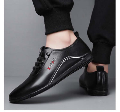 Sapatos ergonómicos com palmilha ortopédica — Couro de vaca italiano de alta qualidade com apoio para o arco do pé, para ajudar a aliviar a dor nos pés