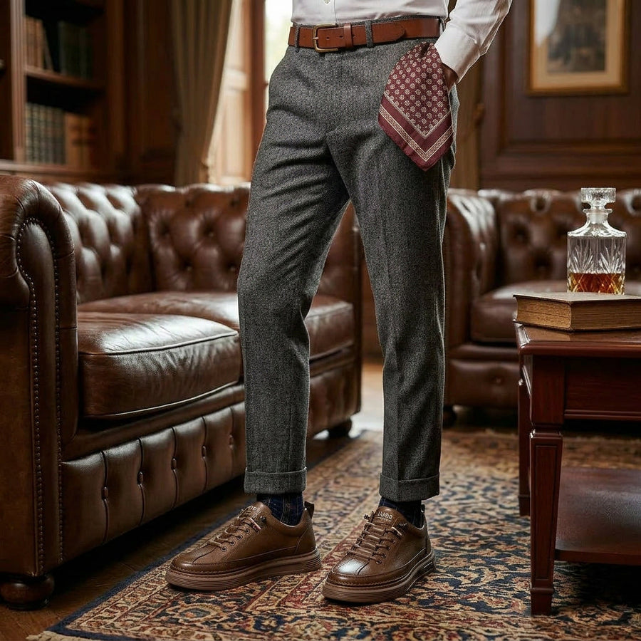 Sapatos ortopédicos confortáveis e casuais – feitos à mão em pele de bovino italiana, com suporte para o arco do pé para uma caminhada confortável.